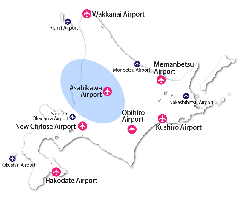 Asahikawa Airport Area Map